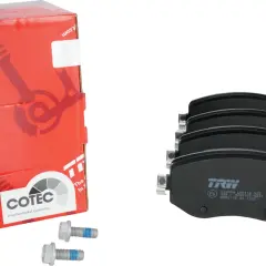 Caja roja TRW y pastillas de freno. Opiniones sobre pastillas de freno TRW positivas por su calidad.