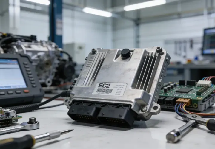 Diagnóstico automotriz: lectura OBD de DTC confirmados y/o permanentes en unidad de control.