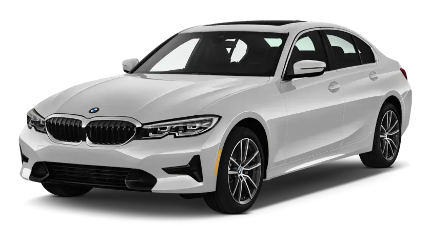 Sedán blanco BMW 330e, elegante y moderno. ¿Será que los **bmw 330e problemas** son solo un mito?