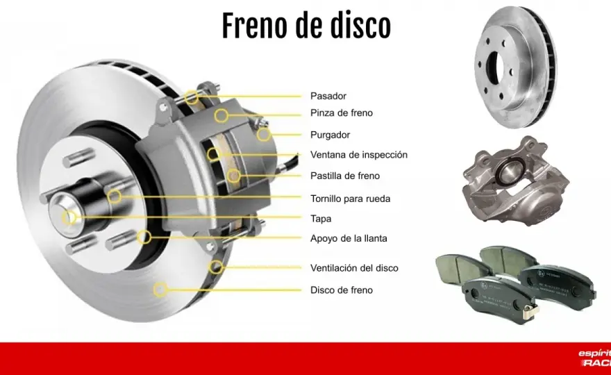 Freno de disco - Partes, funcionamiento y mantenimiento clave